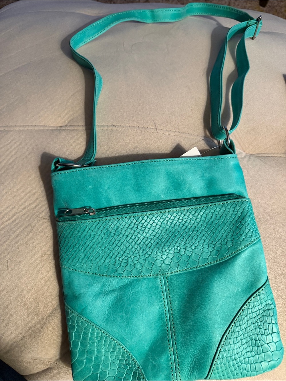 Teal Crossbody Shoulder Bag - Stylish Everyday Tote
